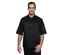 Mirabella Health & Beauty Unisex Sorrel Short Sleeve Chef's Jacket Black 2XL