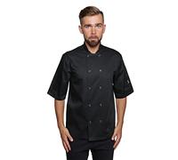 Mirabella Health & Beauty Unisex Wasabi Chef's Short Sleeve Jacket Black M