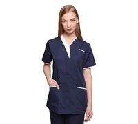 Mirabella Health & Beauty Women's Cavell Healthcare Tunic Uniform Navy-White 6 UK