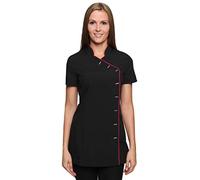 Mirabella Health & Beauty Women's Iris Beauty Tunic Uniform Black-Hot Pink 10 UK
