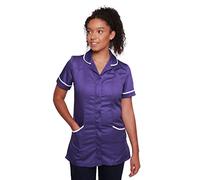Mirabella Health & Beauty Women's Nightingale Healthcare Tunic Uniform Purple-White 6 UK