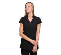 Mirabella Health & Beauty Women's Venus Beauty Tunic Uniform, 14, Black