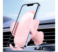Miracase 2025 Car Phone Holder, Stable Double Steel-Hook Air Vent Car Phone Mount Cradle 360°Rotation, One Button Release Mobile Phone Holder for iPhone, Galaxy, All 4.0''-7'' Smartphones