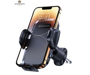 Miracase 2nd Generation Car 1 1 Pack Twill-Textured Silicone Air Vent, Black