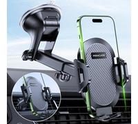 Miracase 4-in-1 Car Mobile Phone Holder for Dashboard, Windshield & Air Vents - Super Stable & Strong Suction Cup - Compatible with iPhone, Samsung & Other Smartphones (4.0-7.0 inches)
