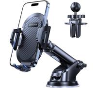 Miracase Car Phone Holder Mount[Military-Grade Reliable Suction ] 360° Rotation Phone Stand Accessories Automobile Cradle for Dashboard/Windscreen/Air Vent,Compatible with All Mobile Phones