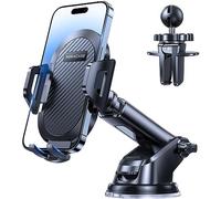 Miracase Car Phone Holder Mount[Military-Grade Reliable Suction ] 360° Rotation Phone Stand Accessories Automobile Cradle for Dashboard/Windscreen/Air Vent,Compatible with All Mobile Phones