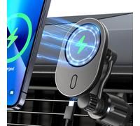 Miracase Car Phone Holder Wireless Charger, [15W Fast Charging] Wireless Car Charger Air Vent Phone Mount, [360° Rotation] Car Phone Charger Only Compatible with iPhone 12 13 14 15 Pro Max Plus Mini
