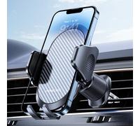 Miracase Car Phone Holder with Newest Metal Hook Clip, Air Vent Mobile Phone Car Mount, Hands Free Universal Automobile Cradle Fit for iPhone Android and All Smartphones, Dark Black