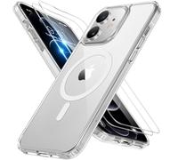 miracase for iPhone 12/12 pro Case with MagSafe & Screen Protector, Clear