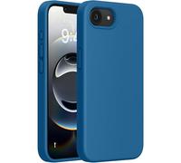 Miracase for iPhone 16e Case, [Anti-Slip and Lightweight] [Silky-Soft Touch] [Full-body Drop Protection] Silicone Shockproof Cover with Anti-Scratch Lining Case for iPhone 16e, 6.1'' (Capri Blue)