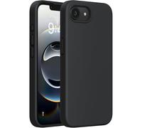 Miracase for iPhone 16e Case, [Anti-Slip and Lightweight] [Silky-Soft Touch] [Full-body Drop Protection] Silicone Shockproof Cover with Anti-Scratch Lining for iPhone 16e Phone Case, 6.1'' (Black)