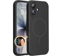 Miracase for iPhone 17 Case, Compatible with MagSafe, Integrated Silicone Camera Control Cover, 3.0mm Thicken Shockproof Drop Protection Phone Case for 17,Black