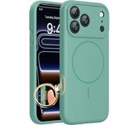 Miracase for iPhone 17 Pro Case, Compatible with MagSafe, Integrated Silicone Camera Control Cover, 3.0mm Thicken Shockproof Drop Protection Phone Case for 17 Pro,Midnight Green