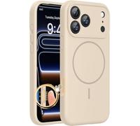 Miracase for iPhone 17 Pro Max Case, Compatible with MagSafe, Integrated Silicone Camera Control Cover, 3.0mm Thicken Shockproof Drop Protection Phone Case for 17 Pro Max,Sand