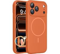 Miracase for iPhone 17 Pro Max Case, Compatible with MagSafe, Integrated Silicone Camera Control Cover, 3.0mm Thicken Shockproof Drop Protection Phone Case for 17 Pro Max,Orange