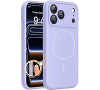 Miracase for iPhone 17 Pro Max Case, Compatible with MagSafe, Integrated Silicone Camera Control Cover, 3.0mm Thicken Shockproof Drop Protection Phone Case for 17 Pro Max,Light Purple
