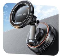 Miracase Car Phone Holder for Magsafe [Oversized Suction Base & 3600gf Magnetic] 360° Adjustable Car Phone Mount, Phone Holders for Your Car for iPhone 17-12 Pro Max Plus Air, Black