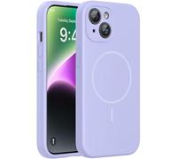 Miracase Magnetic for iPhone 14 Case, Upgraded Each Lens Protection, Compatible with MagSafe, Anti-Scratch Drop Protection Shockproof Phone Case for iPhone 14 Cover,6.1", Light Purple
