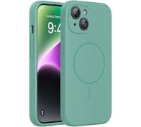 Miracase Magnetic for iPhone 14 Case, Upgraded Each Lens Protection, Compatible with MagSafe, Anti-Scratch Drop Protection Shockproof Phone Case for iPhone 14 Cover,6.1", Midnight Green