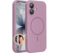 Miracase Magnetic for iPhone 17 Case, Compatible with MagSafe, Integrated Silicone Camera Control Cover, 3.0mm Thicken Shockproof Drop Protection Phone Case for 17,Blackcurrant