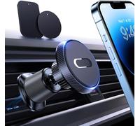 Miracase Magnetic Mobile Phone Holder for Car Vent, No Blocking Vent Hands Free Universal Car Phone Holder, Cell Phone Automobile Mount Compatible with iPhone, Samsung and All Phones