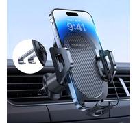 Miracase Mobile Phone Holder Car 【2023 Latest Double Hook】Universal Mobile Phone Holder Car Ventilation, 360 Degree Rotation Car Mobile Phone Holder for iPhone 15/14/13/12 Pro Max Plus/Samsung and 4-7
