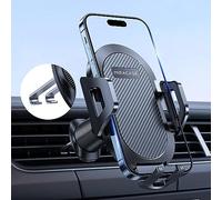Miracase Mobile Phone Holder for Car [New Double Hook Made of Steel] Mobile Phone Holder Car for Air Vent Compatible with iPhone 14/13/12 Samsung Xiaomi and Other Smartphones Series