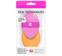 Miracle 2-in-1 Powder Puff Duo, 2 Pack, Real Techniques