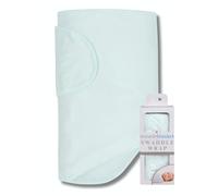 Miracle Blanket Baby Sleep Wearable Swaddle Wrap for Newborn Infant Boy or Girl 0-3 Months, Mint