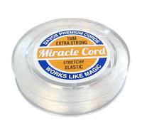Miracle Cord 1mm Professional Stretchy Elastic String for Bracelets Beads Jewellery Making Necklaces Extra Strong Thin Thread Crystal Clear (54 metres)