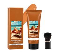 Miracle Da Paris Body Perfector Waterproof Tattoo Cover Up Makeup Full Coverage Leg Foundation Cream with Brush for Daily Wear and Events (2#)