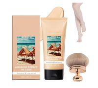 Miracle De Paris Leg Makeup, Miracle De Paris Body Coverage Perfector, All over Complexion Perfector for Legs with Brush, Tattoo Full Concealer for Blemish Waterproof Sweat-Proof Last for Days (A)