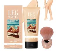 Miracle De Paris Leg Makeup, Miracle De Paris Body Coverage Perfector Waterproof, All over Complexion Perfector with Large Body Makeup Brush, Tattoo Cover up Cream, Long-Wearing Makeup (#01)