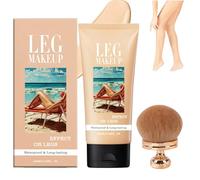 Miracle De Paris Leg Makeup, Miracle De Paris Body Coverage Perfector Waterproof, Tattoo Cover Up Cream, All Over Complexion Perfector With Extra Large Body Makeup Brush, Long-Lasting Wear (#01)