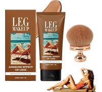 Miracle De Paris Leg Makeup, Miracle De Paris Body Coverage Perfector with Brush, Waterproof Body Coverage Perfector, All over Complexion Perfector for Legs, All Skin Tones (#3)