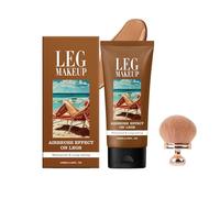 Miracle De Paris Leg Makeup, Miracle De Paris Body Coverage Perfector with Large Body Makeup Brush, Perfect Legs Skin Miracle, Waterproof, Long Lasting Wear, All Skin Tones (#3)
