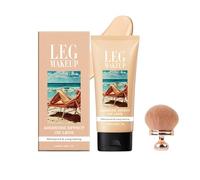 Miracle De Paris Leg Makeup, Miracle De Paris Body Coverage Perfector with Large Body Makeup Brush, Perfect Legs Skin Miracle, Waterproof, Long Lasting Wear, All Skin Tones (#1)
