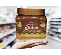 Miracle Dubai Chocolate Salt Body Scrub, Inspired by Dubai Collection, Natural Exfoliating Formula