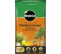 Miracle-Gro 119784 Premium Mediterranean & Citrus Compost - 6 Litre Bag, (New 2020 Range), Orange