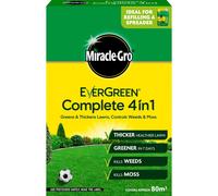 Evergreen Complete 4-in-1 Lawn Feed Weed and Moss Killer 80msq 2.8kg MCPA, Mecoprop-P, Ferrous Sulphate