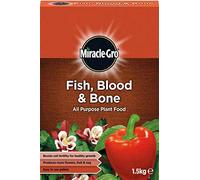 Miracle-Gro 2 x Fish, Blood & Bone All Purpose Plant Food, 1.5kg