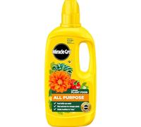 Miracle Gro All Purpose Concentrated Liquid Plant Food 800ml | Nutrient Rich Fertilizer for Flowers & Foliage | Indoor & Outdoor Plant Food | High Yield Concentrated Formula | Liquid Feed - 121175
