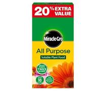 Miracle Gro All Purpose Soluble Plant Food 1kg + 20% Free Extra with a Thank You Sticker - Grows Plants Twice as Big - For Indoor and Outdoor Planting