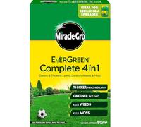 Miracle Gro Complete 4 in 1 Lawn Feed Weed & Moss Killer 2.8kg | Greener Grass in 7 Days | Kills Moss & Broadleaf Weeds | Thicker Lawn Treatment | Granular Fertilizer & Moss Remover - Covers 80m²