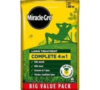 Miracle-Gro Complete 4 in 1 Lawn Food, 400 m² bag, Lawn Food, Weed & Moss Control