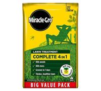 Miracle-Gro Evergreen Complete 4-In-1 Lawn Food, Weed & Moss Control, 360 M2, Yellow - 360/360