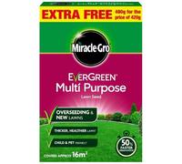 (Miracle-Gro Evergreen Multi Purpose Lawn Seed 16m2 480g) Miracle-Gro Evergreen Multi Purpose Lawn Seed