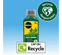 Miracle-Gro Fast Green Lawn Food Concentrated Liquid, 1 litre concentrate, 100 m² coverage