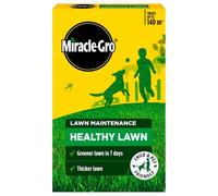 Miracle-Gro Healthy Lawn Natural Lawn Food 80m² / 140m² Coverage | Feeds Grass for Up to 3 Months | Strengthens Roots & Enhances Greening | Child & Pet Friendly Once Dry (140m2)